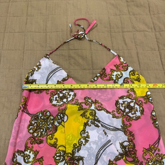 Victoria's Secret Halter Top Blouse Backless 100% Silk VS Size XS Pink - Picture 4 of 7